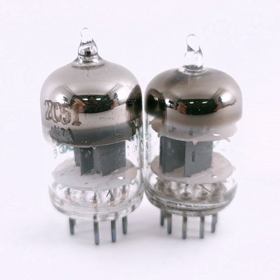 2 X JAN 2C51 SYLVANIA TUBE. 1970-68...