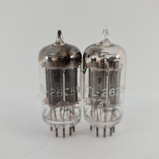 2 X 26Z5W TUNG-SOL TUBE. 1950s PROD....