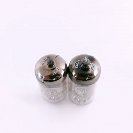 2 X ECC84 VALVO TUBE. 1960s MULLARD PROD. COPPER RODS. PAIR. 35. CB406