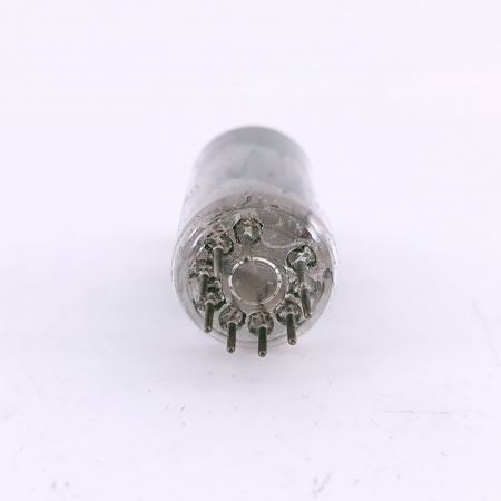 1 X 12AX7S LA RADIOTECHNIQUE TUBE. 1962 PROD. GREY PLATES. COPPER RODS.7.CH164