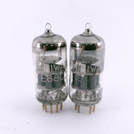 2 X E88CC MINIWATT TUBE. 1970s PHILIPS PROD. SQ. MATCHED PAIR. USED. 25. CH164
