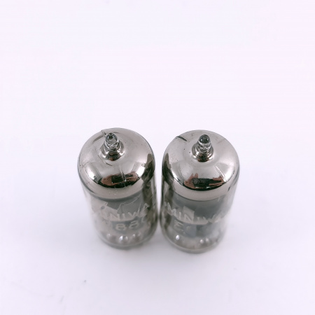 2 X E88CC MINIWATT TUBE. 1970s PHILIPS PROD. SQ. MATCHED PAIR. USED. 25. CH164