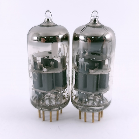 2 X E88CC MINIWATT TUBE. 1970s PHILIPS PROD. SQ. MATCHED PAIR. USED. 25. CH164