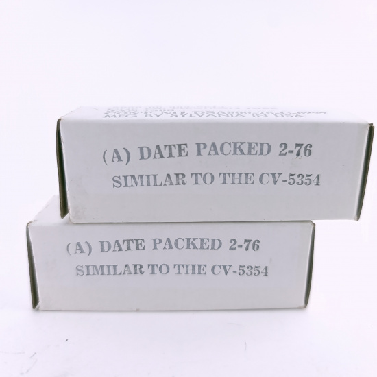 2 X JAN 7308 SYLVANIA TUBE. 1976...