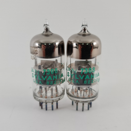 2 X JAN 7308 SYLVANIA TUBE. 1976 PROD. 29. CH164