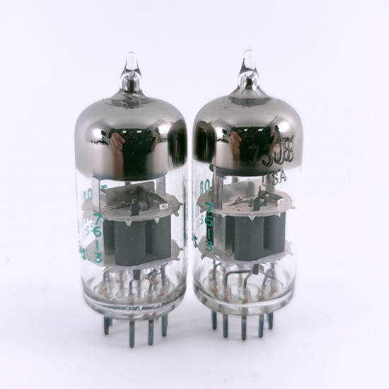 2 X JAN 7308 SYLVANIA TUBE. 1976...