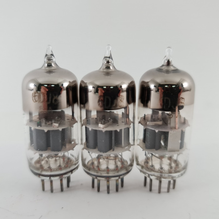 3 X 6DJ8 SYLVANIA TUBE. 1960s PROD. 38. CH164