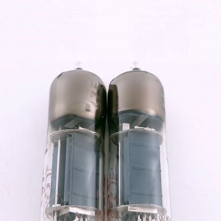2 X E80CC PHILIPS-MINIWATT TUBE. 1950s PROD. GOLD PIN. U-FOIL GETTER. 39. CH164