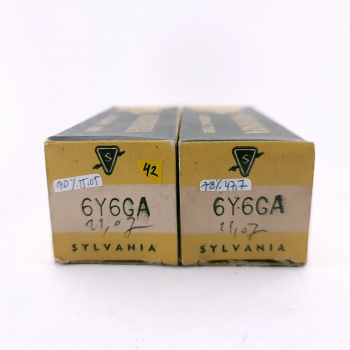 2 X 6Y6GA SYLVANIA TUBE....