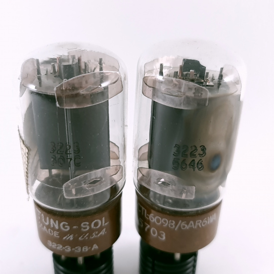 2 X 6098 / 6AR6WA TUNG-SOL TUBE....