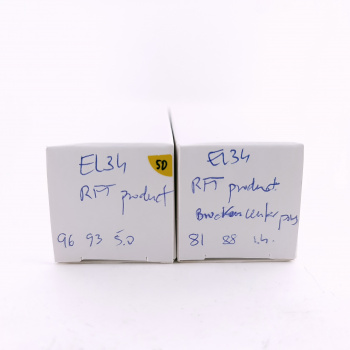 2 X EL34 RFT ELECTRON TUBE....