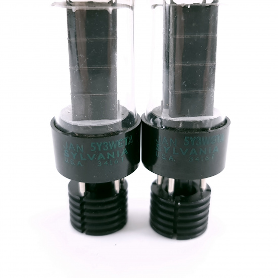 2 X JAN 5Y3WGTA SYLVANIA TUBE. 1977...