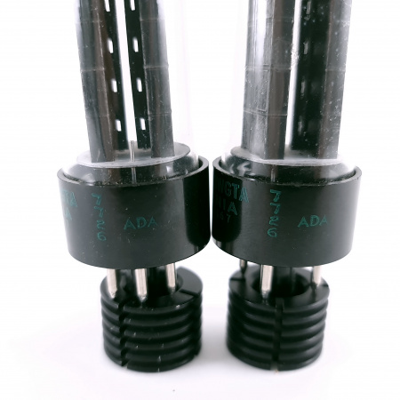 2 X JAN 5Y3WGTA SYLVANIA TUBE. 1977 PROD. BLACK PLATES. 52. CH164