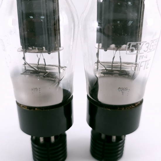 2 X 5Y3GB CIFTE TUBE. 1960s RT PROD....