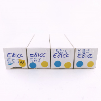 4 X E81CC MINIWATT TUBE....