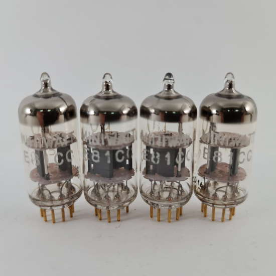 4 X E81CC MINIWATT TUBE. 1960s VALVO...