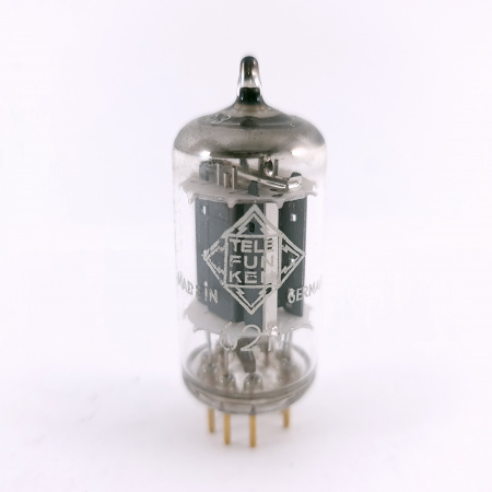 1 X 6211 TELEFUNKEN TUBE. 1960s PROD. GOLD PIN. 93/154% EMISSION. 68. CH164