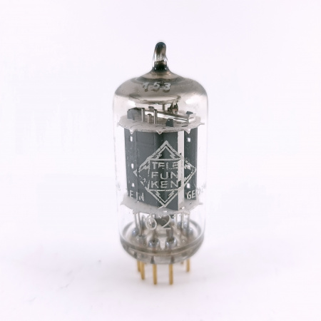 1 X 6211 TELEFUNKEN TUBE. 1960s PROD. GOLD PIN. 90/118% EMISSION. 69. CH164