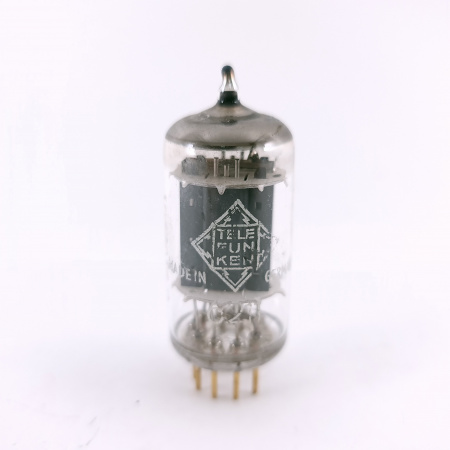 1 X 6211 TELEFUNKEN TUBE. 1960s PROD. GOLD PIN. 130/144% EMISSION. 71. CH164