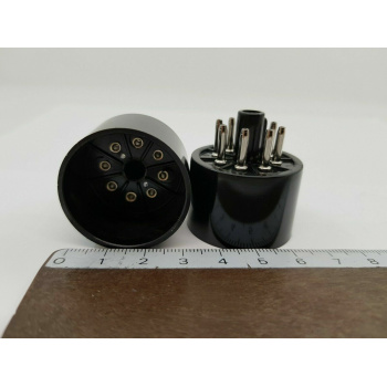 2 X OCTAL TUBE  MALE BASE...