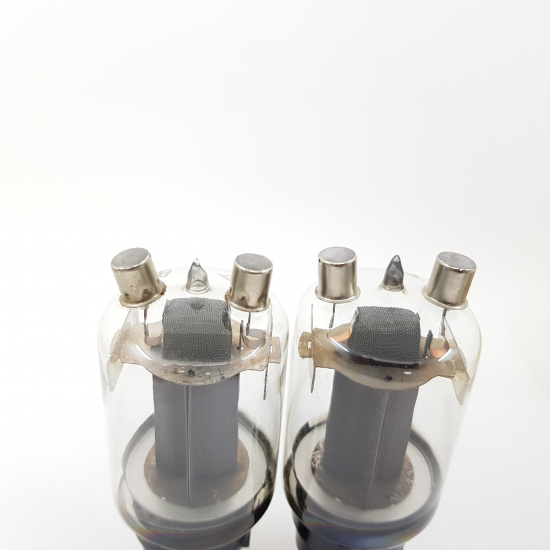 2 X RL12P50 VALVO TUBE. GREY PLATES....