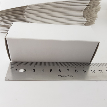50 X WHITE TUBE BOXES 100x35x35mm / 3.93701 x 1.37795 x 1.37795inch