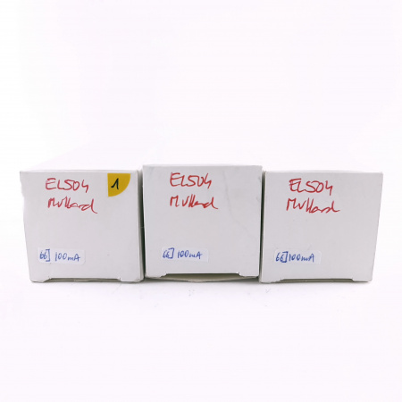 3 X EL504 MULLARD TUBE. 1960s PROD. 3M. COPPER RODS. MATCHED TRIO. 1. CH165