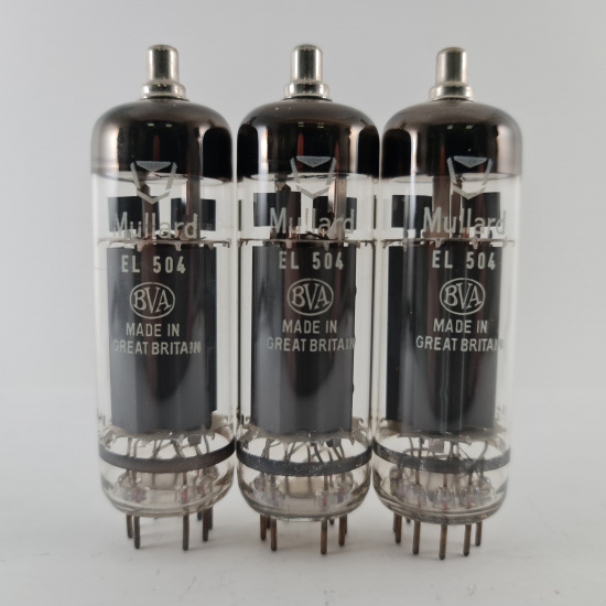 3 X EL504 MULLARD TUBE. 1960s PROD....