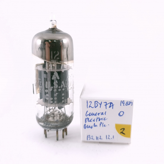 1 X 12BY7A / 12BV7A / 12DQ7 GENERAL ELECTRIC TUBE. 1960s PROD. 2. CH165