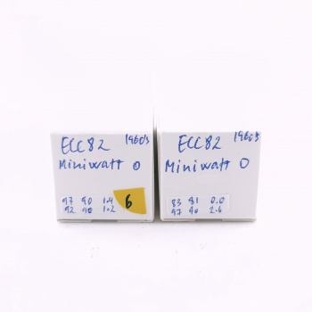 2 X ECC82 / 12AU7 MINIWATT...
