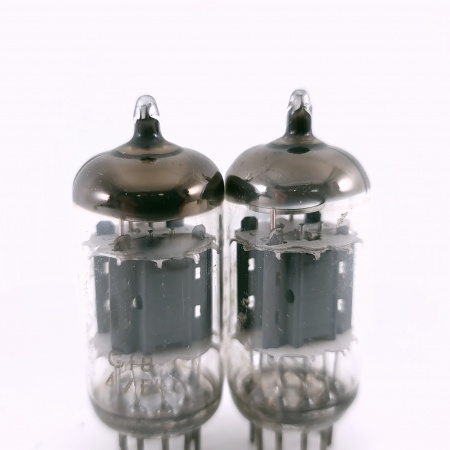 2 X ECC82 / 12AU7 MINIWATT TUBE. 1960s PROD. USED. 6. CH165