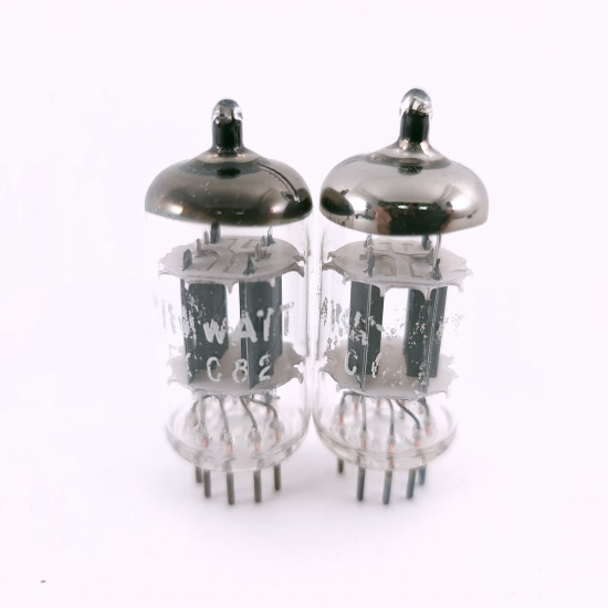 2 X ECC82 MINIWATT TUBE. 1960s PROD....