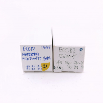 2 X ECC82 / 12AU7 MINIWATT...
