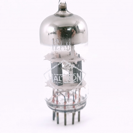 1 X 12AU7 HALTRON TUBE. 1960s TUNGSRAM PROD. COPPER RODS. 23. CH165