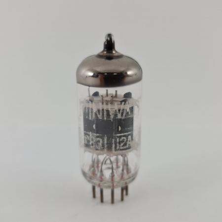 1 X 12AX7 / ECC83 MINIWATT TUBE. 1960s BRASIL PROD. DIMPLE GETTER. 38. CH165