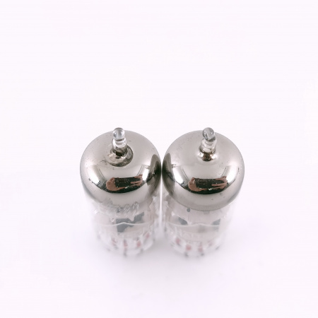 2 X ECC82 HALTRON TUBE. 1960s TUNGSRAM PROD. COPPER RODS. MATCHED PAIR.47.CH165