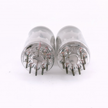 2 X ECC82 HALTRON TUBE. 1960s TUNGSRAM PROD. COPPER RODS. MATCHED PAIR.47.CH165