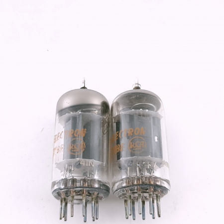 2 X 5963 RCA TUBE. 1960s PROD. 17MM PLATES. MATCHED PAIR. 51. CH165