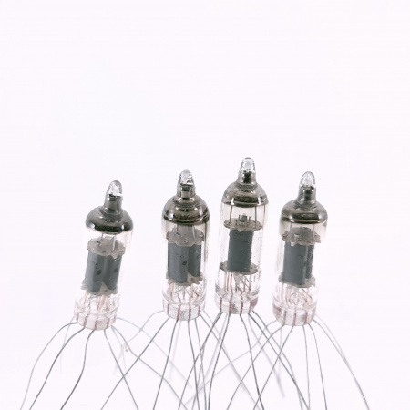 4 X 6111 RADIOTECHNIQUE TUBE. 1962 PROD. MATCHED QUAD. 67. CH165