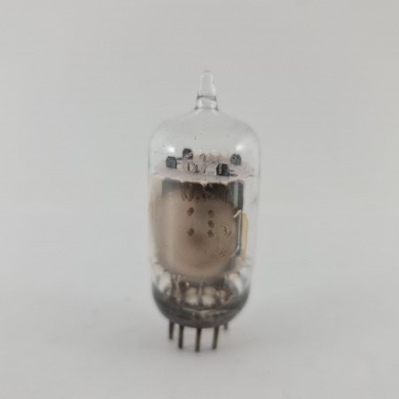 1 X 6211 GENERAL ELECTRIC TUBE. 1960s PROD. DUAL GETTER. CLEAR TOP. 71. CH165