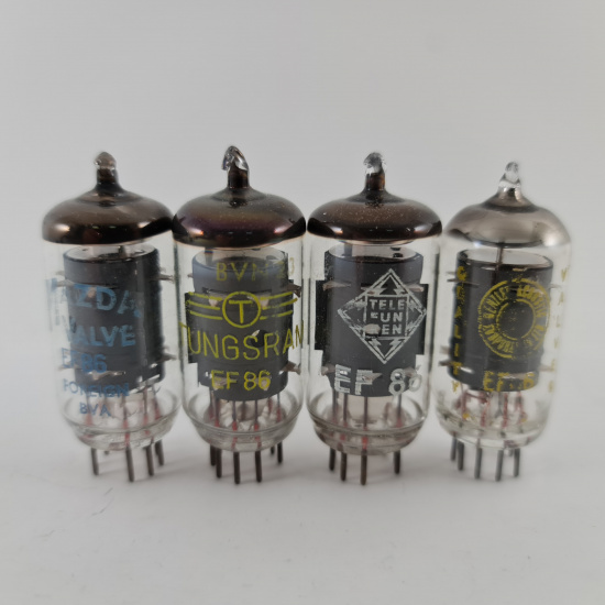 4 X EF86 TUBE. 1960s TESLA PROD. 76....