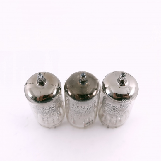 3 X EF86 TUBE. 1960s MAZDA PROD. MESH...