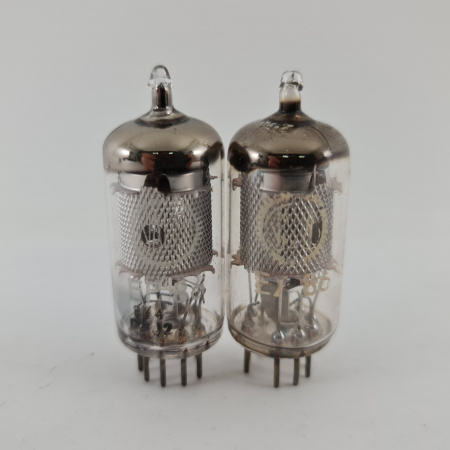 2 X EF86 VALVO TUBE. 1960s PROD. MESH PLATE. 80. CH165