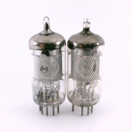 2 X EF86 VALVO TUBE. 1960s PROD. MESH PLATE. 80. CH165