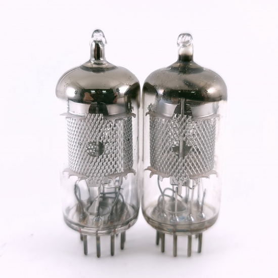2 X EF86 VALVO TUBE. 1960s PROD. MESH...