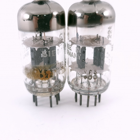 2 X ECC81 SIEMENS TUBE. 1960s PROD....
