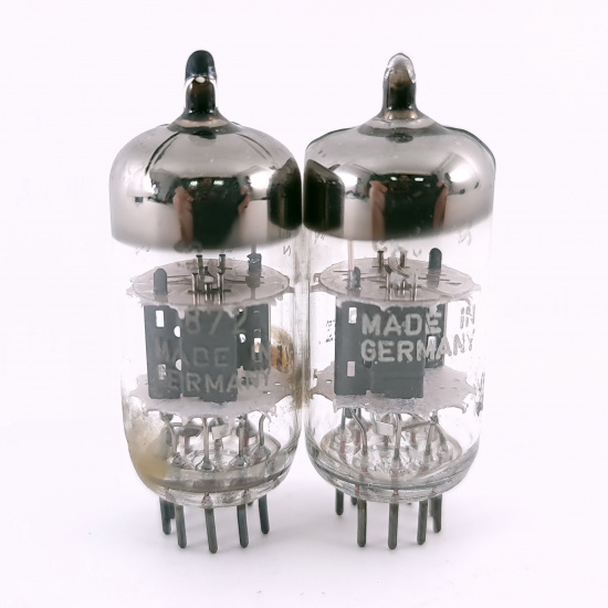 2 X ECC81 SIEMENS TUBE. 1960s PROD....