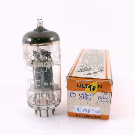 1 X ECC40 ULTRON TUBE. 1960s TESLA PROD. COPPER RODS. USED. 90. CH165
