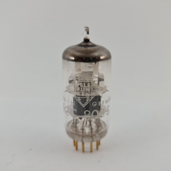 1 X ECC803S TELEFUNKEN TUBE. GOLD...