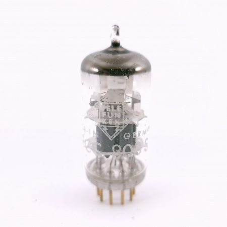 1 X ECC803S TELEFUNKEN TUBE. GOLD PIN. 104. CH165